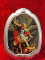 Icona Sacra S. Michele Arcangelo del Gargano De Santis Argenti